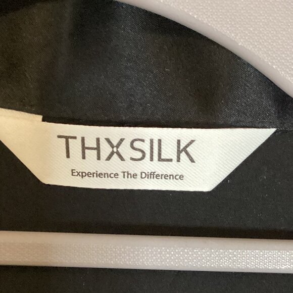 THXSILK Women's Mulberry Silk PJ Set Long Sleeve Sleepwear Nightwear Pajamas - Picture 10 of 11